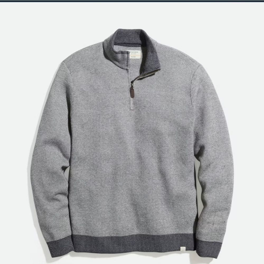 Marine layer Myers quarter Zip Sweater